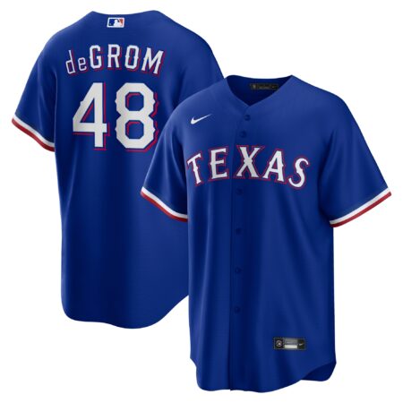 Jacob deGrom Texas Rangers Away Player Jersey - Royal