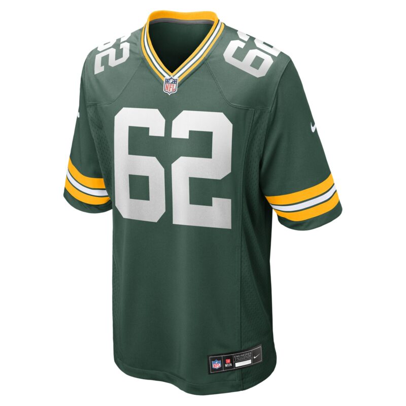 Jacob Monk Green Bay Packers Game Jersey - Green - Image 2