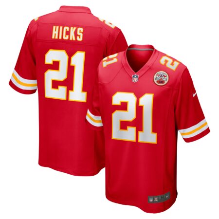 Jaden Hicks Kansas City Chiefs Game Jersey - Red