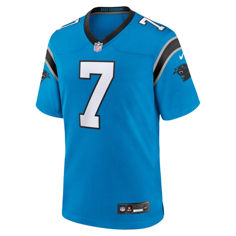 Jadeveon Clowney Carolina Panthers Alternate Game Jersey - Blue - Image 2