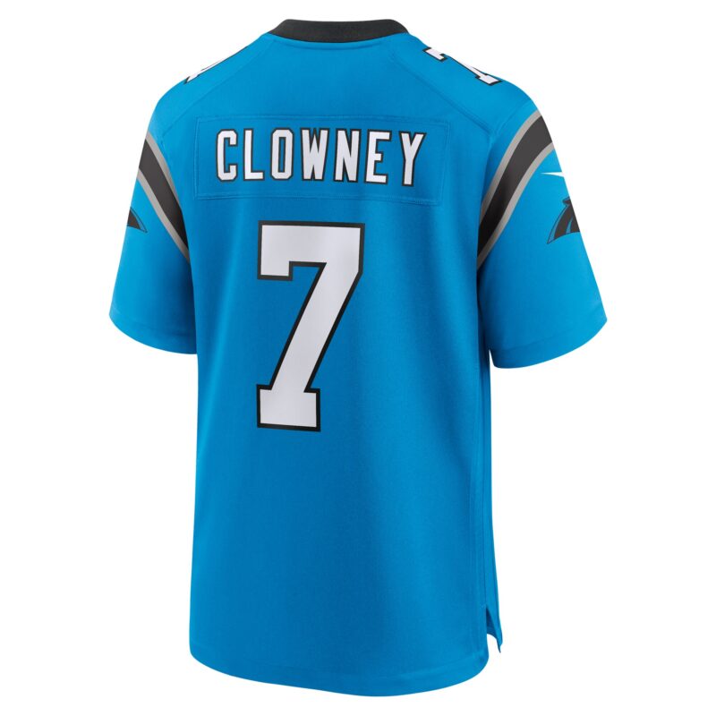 Jadeveon Clowney Carolina Panthers Alternate Game Jersey - Blue - Image 3