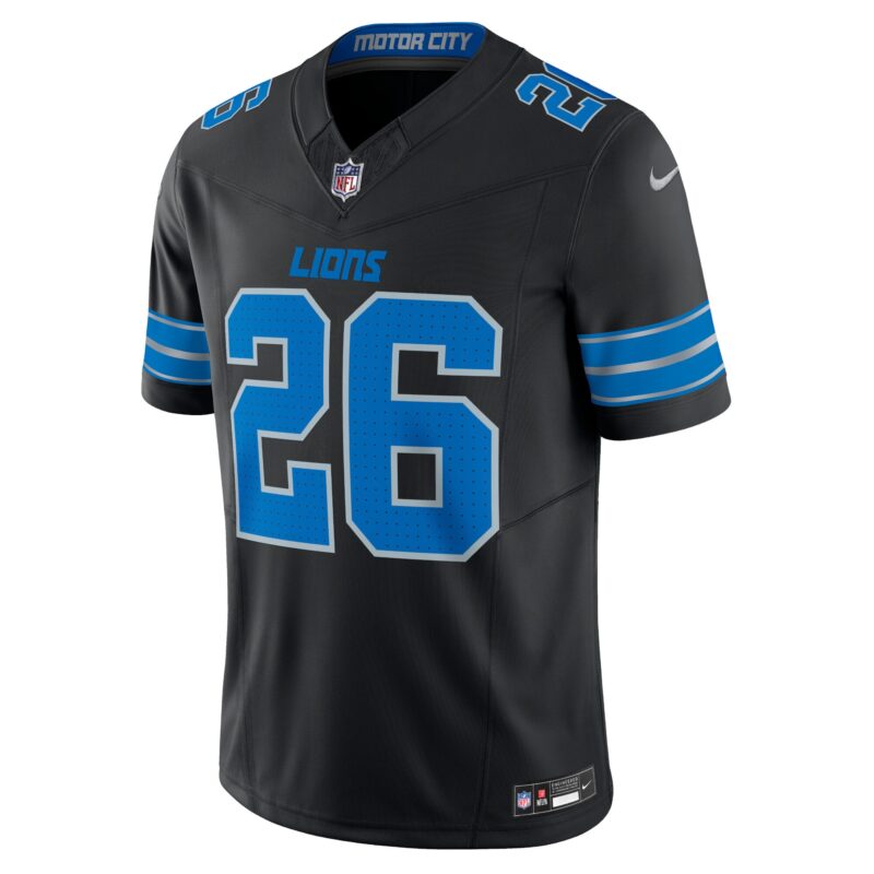 Jahmyr Gibbs Detroit Lions 2nd Alternate Vapor F.U.S.E. Limited Jersey - Black - Image 2