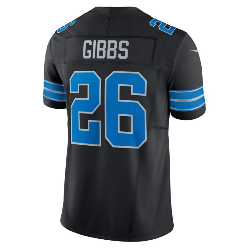Jahmyr Gibbs Detroit Lions 2nd Alternate Vapor F.U.S.E. Limited Jersey - Black - Image 3