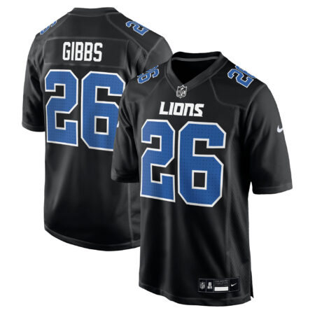 Jahmyr Gibbs Detroit Lions Fashion Jersey - Carbon Black