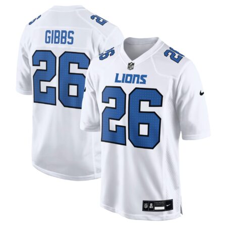 Jahmyr Gibbs Detroit Lions Tundra Fashion Game Jersey - White
