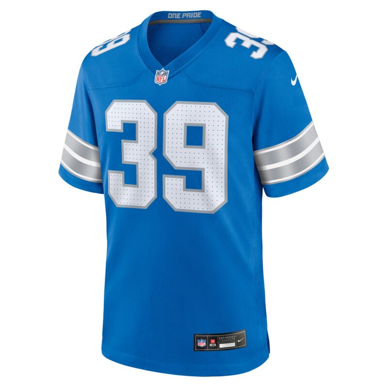 Jake Bates Detroit Lions Team Game Jersey - Blue - Image 2