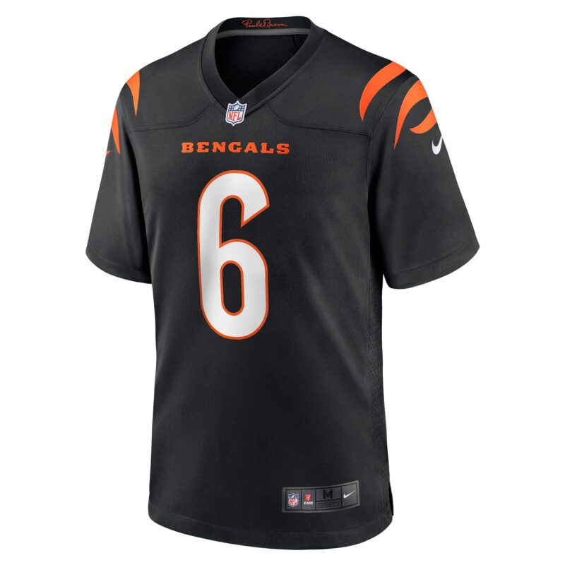 Jake Browning Cincinnati Bengals Game Jersey - Black - Image 2
