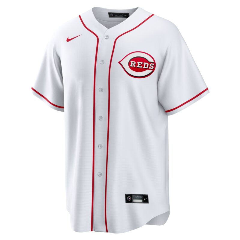 Jake Fraley Cincinnati Reds Home Jersey - White - Image 2