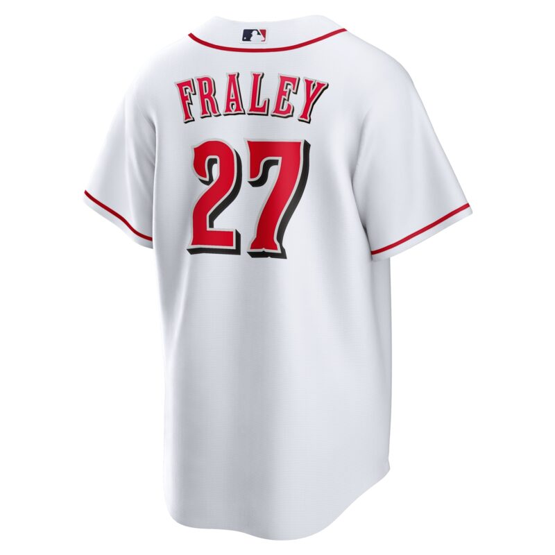 Jake Fraley Cincinnati Reds Home Jersey - White - Image 3