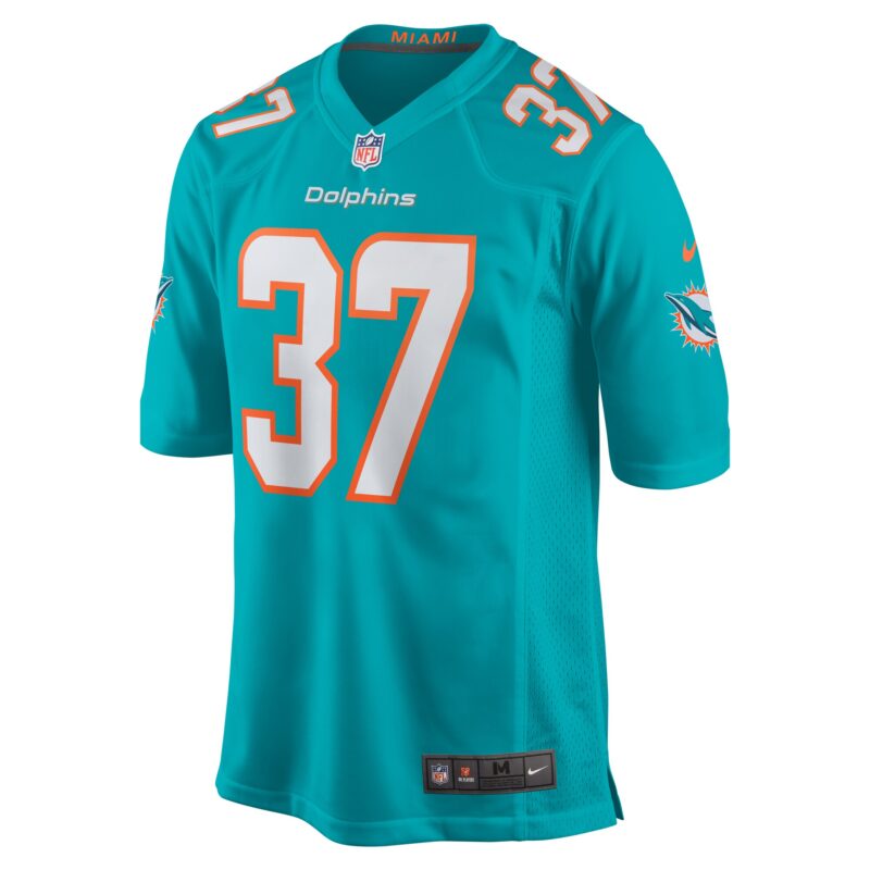 Jake Funk Miami Dolphins Game Jersey - Aqua - Image 2