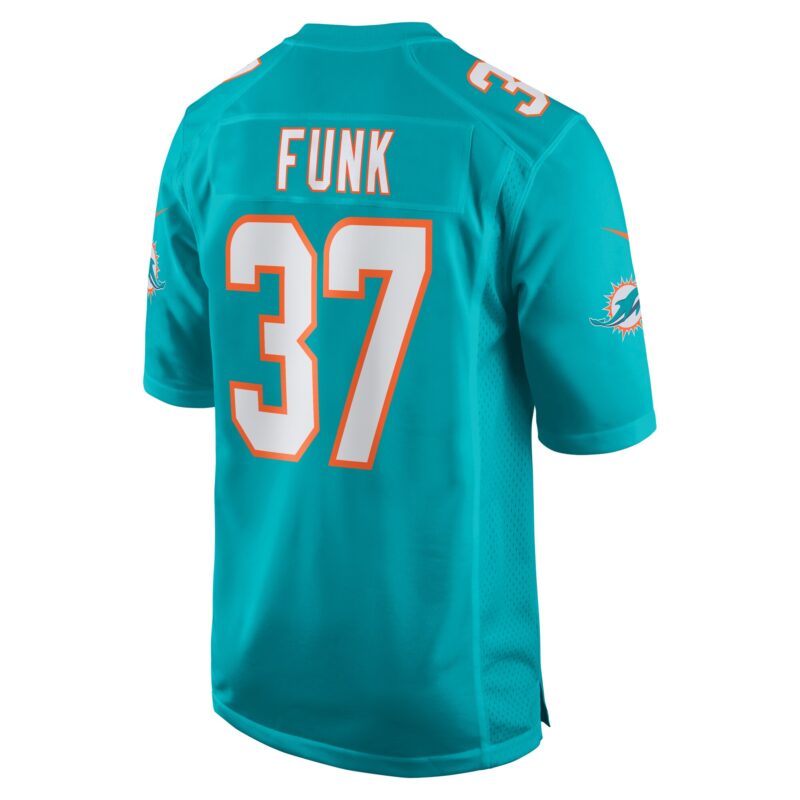 Jake Funk Miami Dolphins Game Jersey - Aqua - Image 3