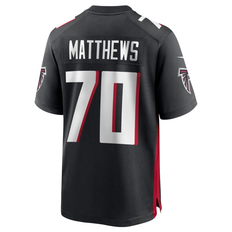 Jake Matthews Atlanta Falcons Game Jersey - Black - Image 3