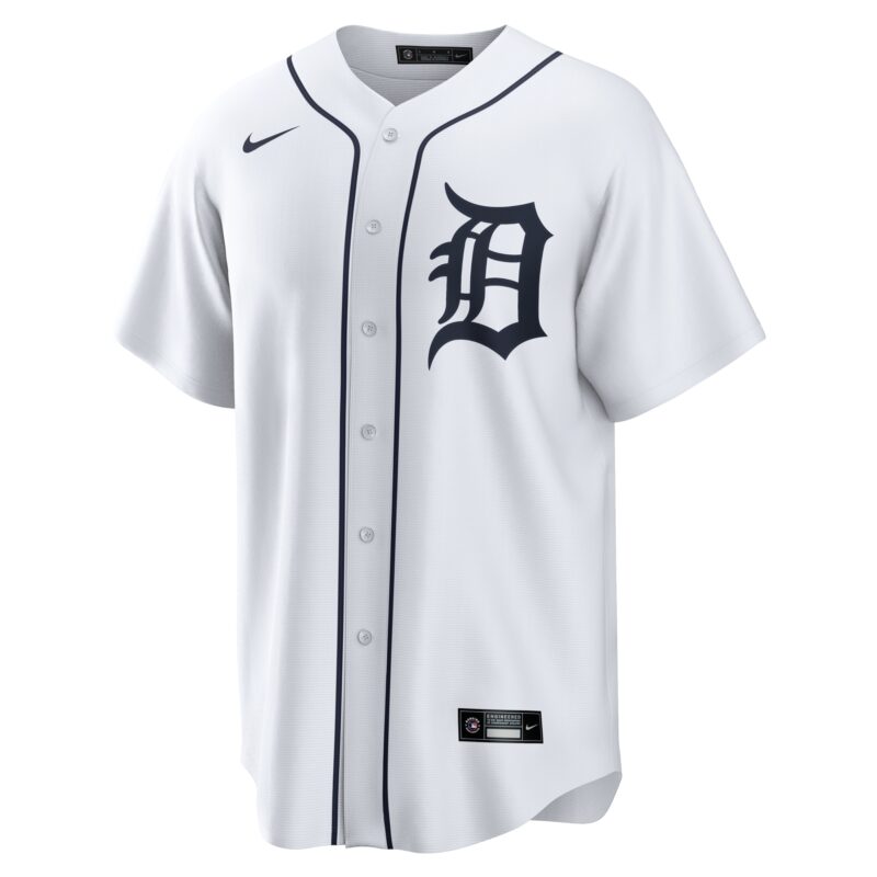 Jake Rogers Detroit Tigers Home Jersey - White - Image 2