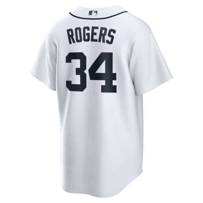 Jake Rogers Detroit Tigers Home Jersey - White - Image 3