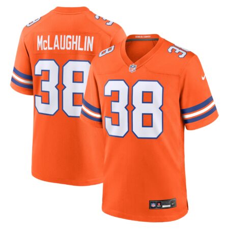 Jaleel McLaughlin Denver Broncos Mile High Collection 1977 Throwback Player Game Jersey - Orange
