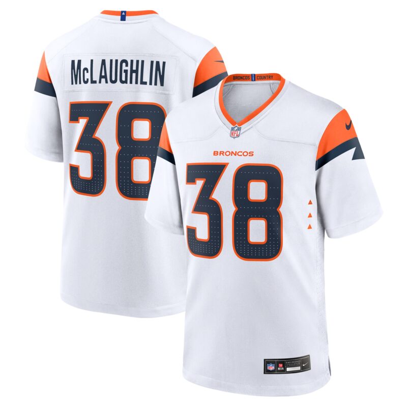 Jaleel McLaughlin Denver Broncos Game Jersey - White