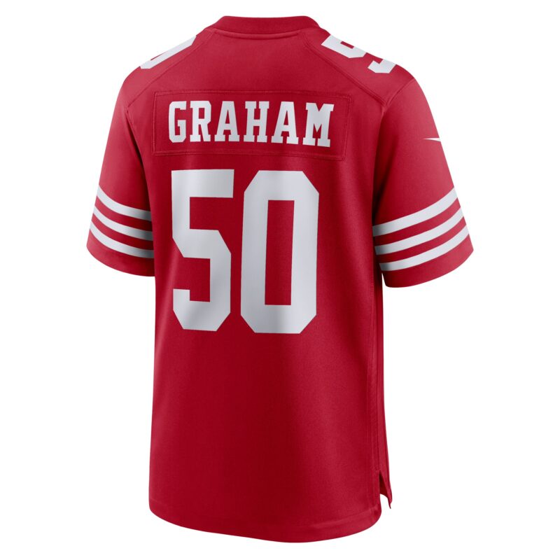 Jalen Graham San Francisco 49ers Team Game Jersey - Scarlet - Image 3
