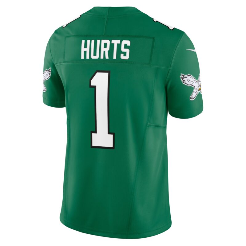 Jalen Hurts Philadelphia Eagles Vapor F.U.S.E. Limited Jersey - Kelly Green - Image 3
