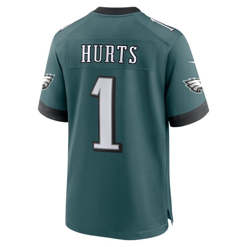 Jalen Hurts Philadelphia Eagles Super Bowl LIX Game Player Jersey - Midnight Green - Image 3