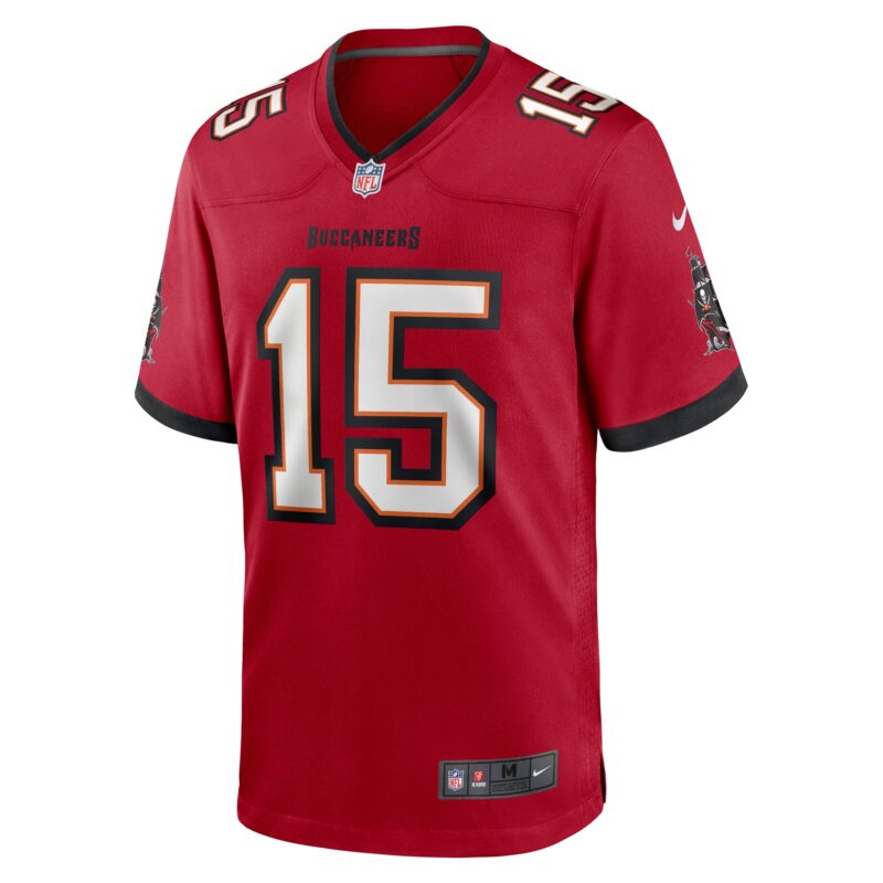 Jalen McMillan Tampa Bay Buccaneers Game Jersey - Red - Image 2