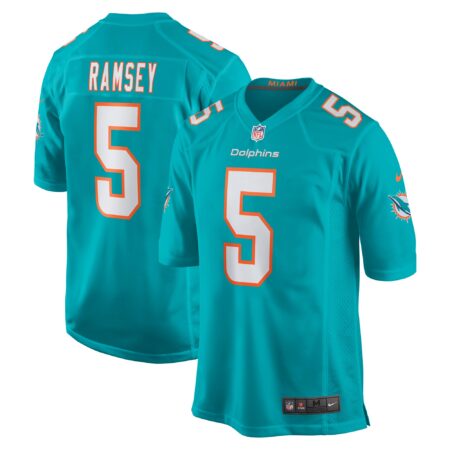 Jalen Ramsey Miami Dolphins Team Color Game Jersey - Aqua