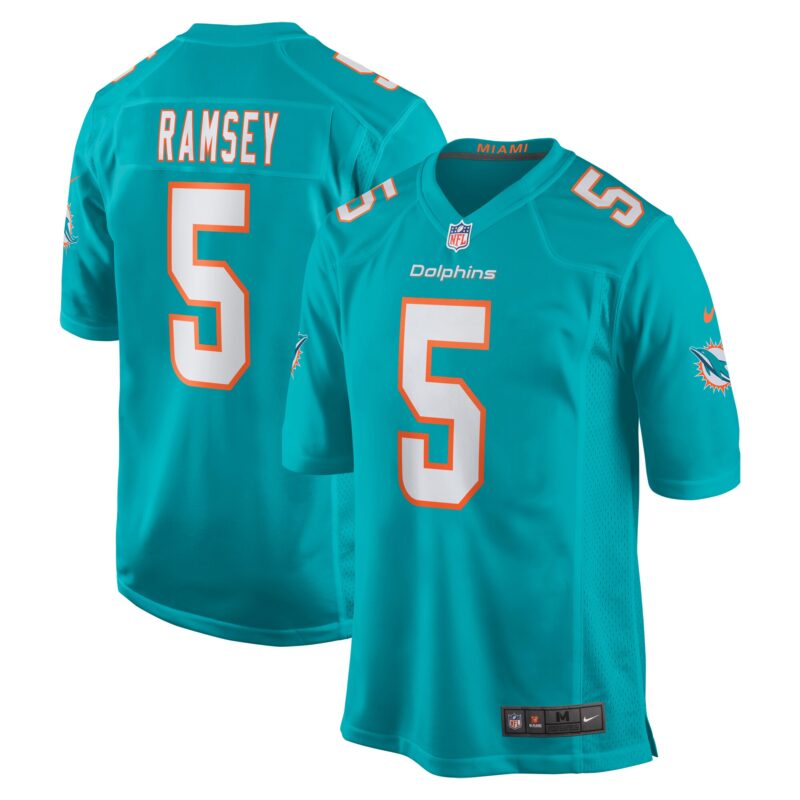 Jalen Ramsey Miami Dolphins Team Color Game Jersey - Aqua
