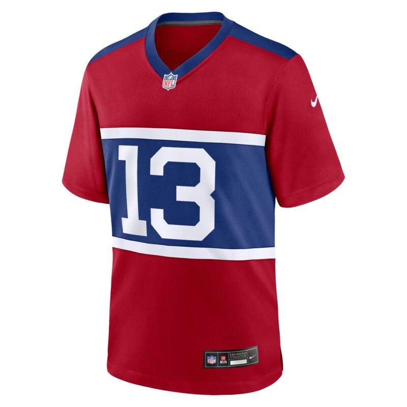 Jalin Hyatt New York Giants Alternate Player Game Jersey - Century Red - Image 2