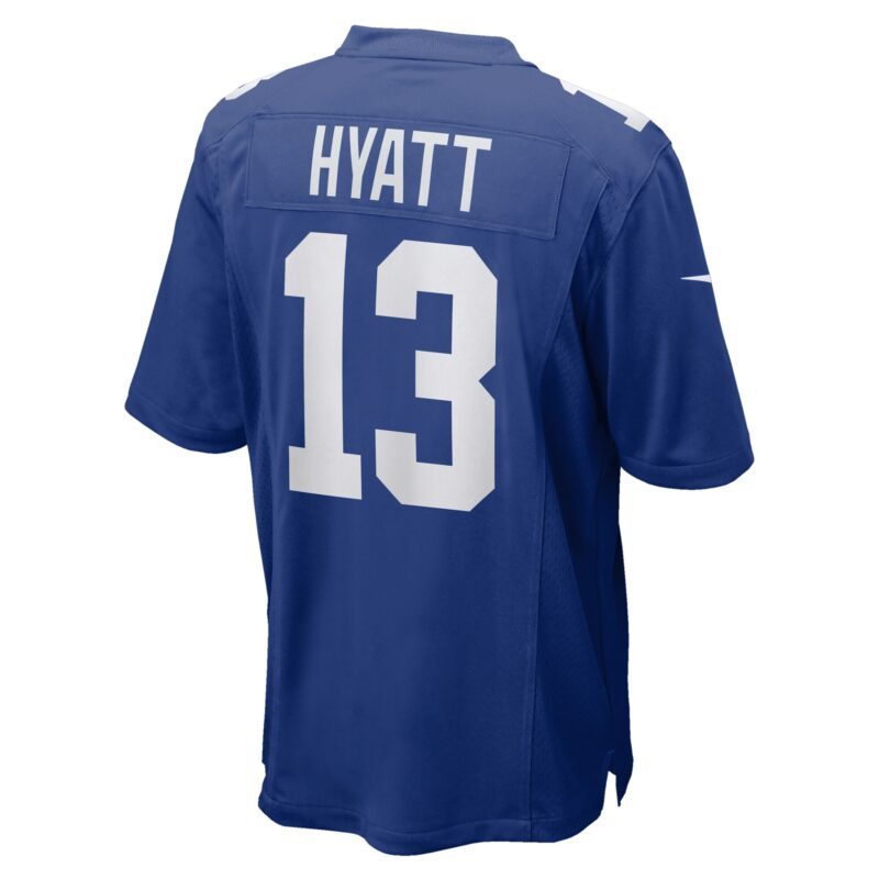 Jalin Hyatt New York Giants Team Game Jersey - Royal - Image 3