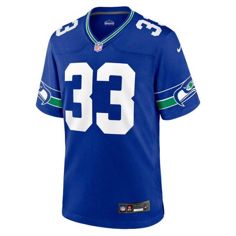 Jamal Adams Seattle Seahawks Throwback Player Game Jersey - Royal - Image 2