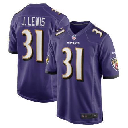 Jamal Lewis Baltimore Ravens Game Retired Player Jersey - Purple