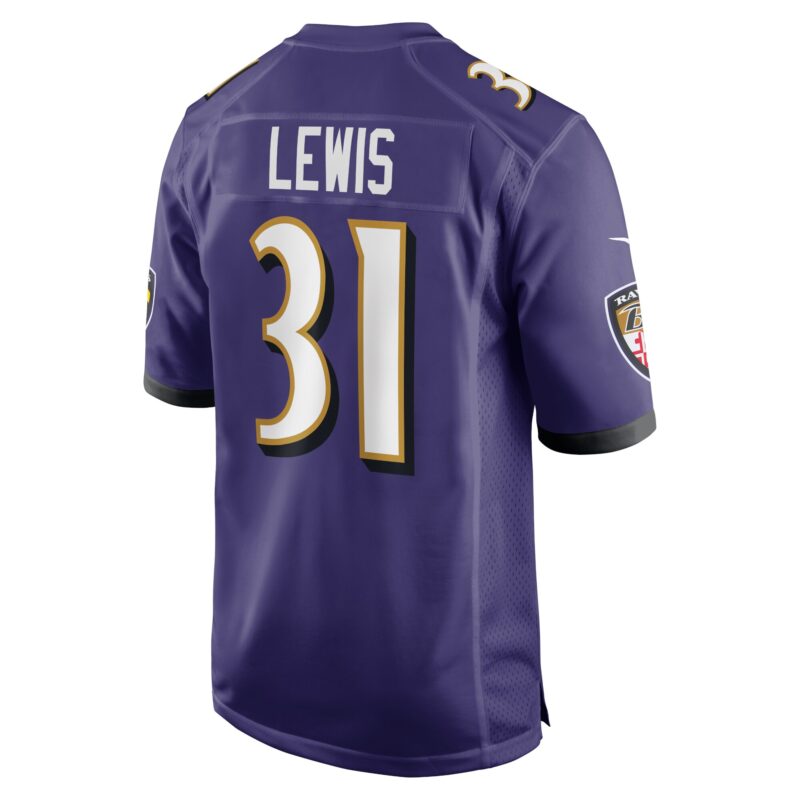 Jamal Lewis Baltimore Ravens Retired Player Game Jersey - Purple - Image 3
