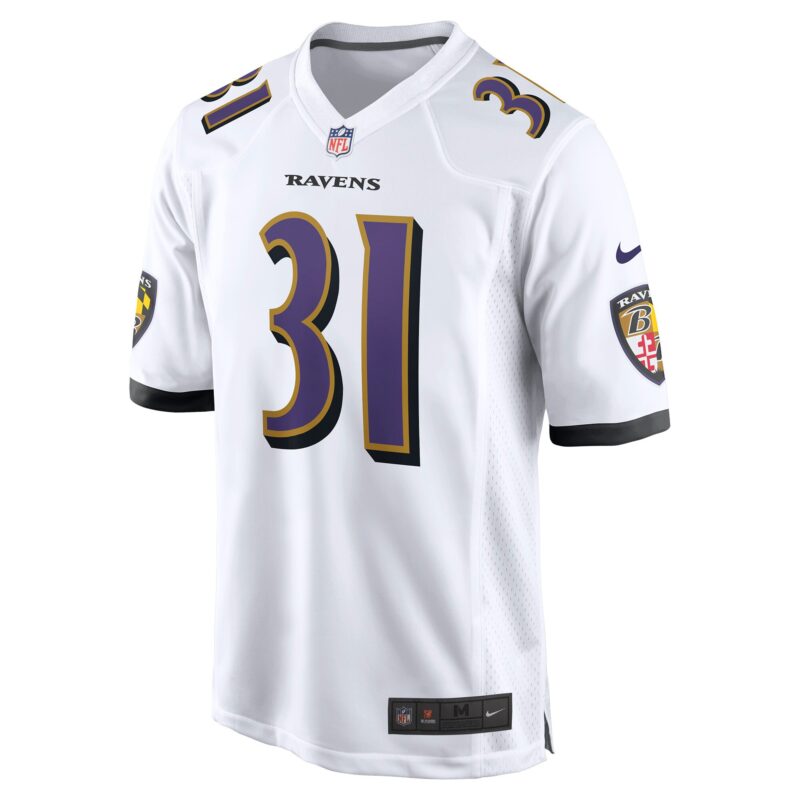 Jamal Lewis Baltimore Ravens Retired Player Game Jersey - White - Image 2