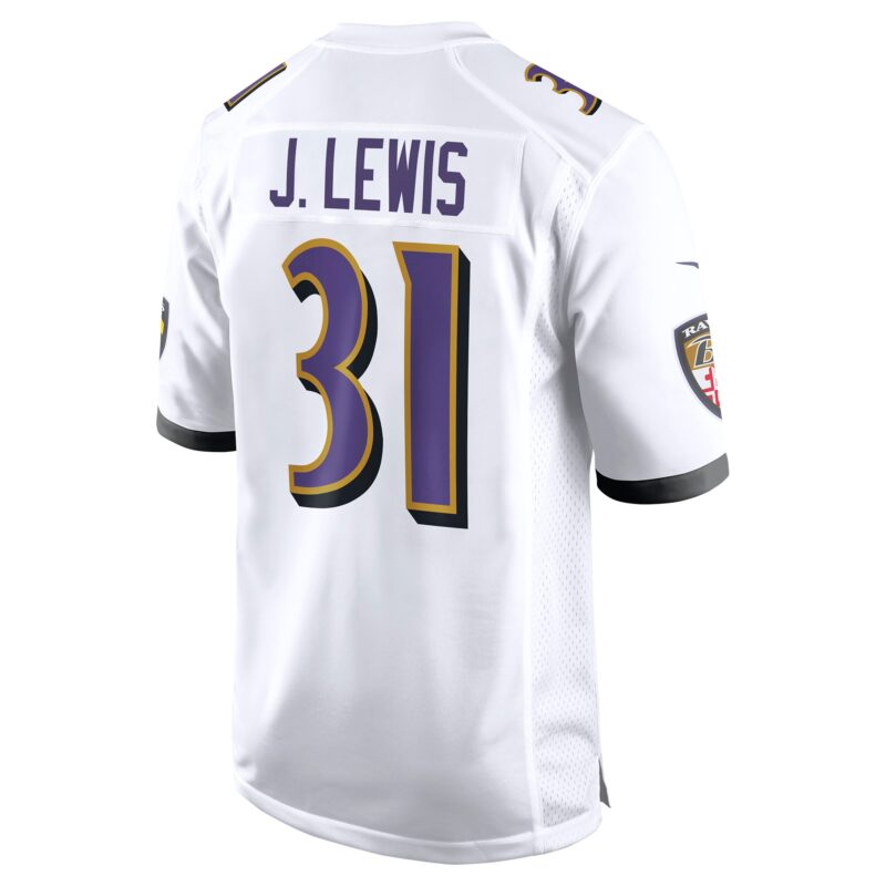 Jamal Lewis Baltimore Ravens Retired Player Game Jersey - White - Image 3