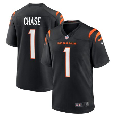 Ja'Marr Chase Cincinnati Bengals Game Jersey - Black