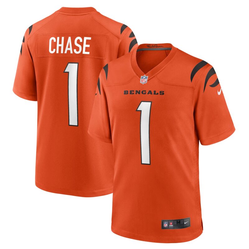 Ja'Marr Chase Cincinnati Bengals Game Jersey - Orange