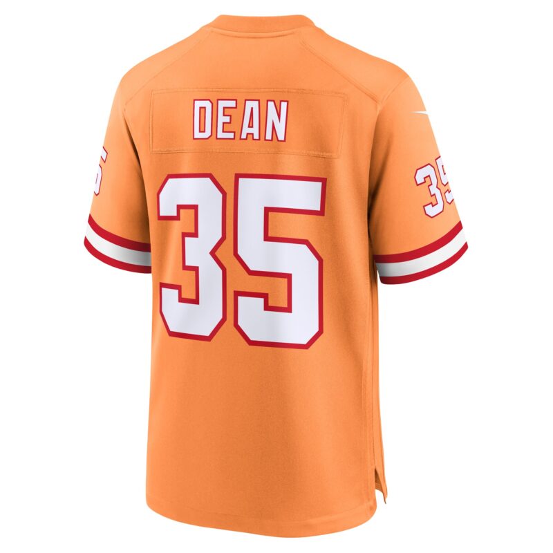 Jamel Dean Tampa Bay Buccaneers Throwback Game Jersey - Orange - Image 3
