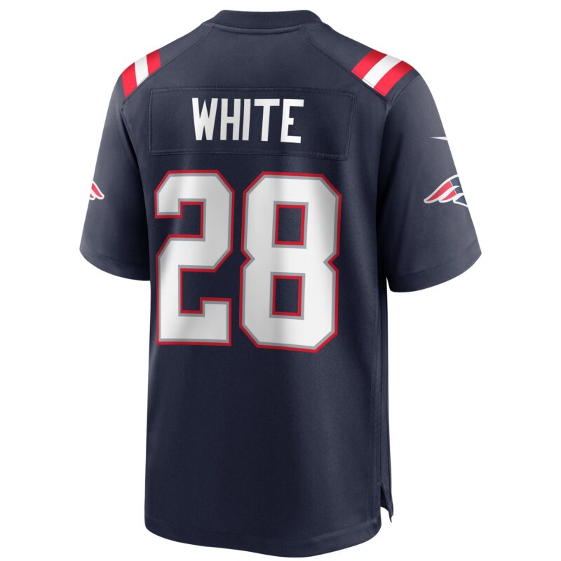 James White New England Patriots Game Player Jersey - Navy - Image 3