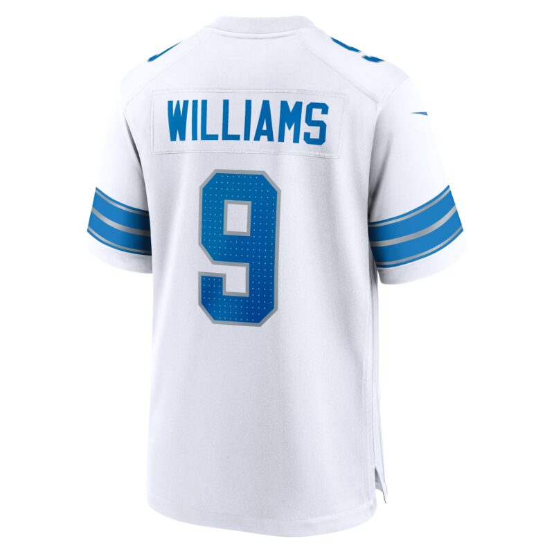 Jameson Williams Detroit Lions White Game Jersey - White - Image 3