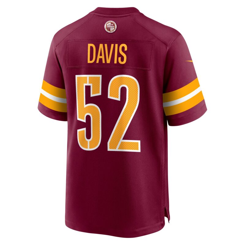 Jamin Davis Washington Commanders Player Game Jersey - Burgundy - Image 3