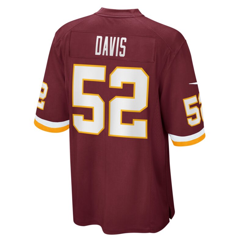Jamin Davis Washington Football Team Game Jersey - Burgundy - Image 3