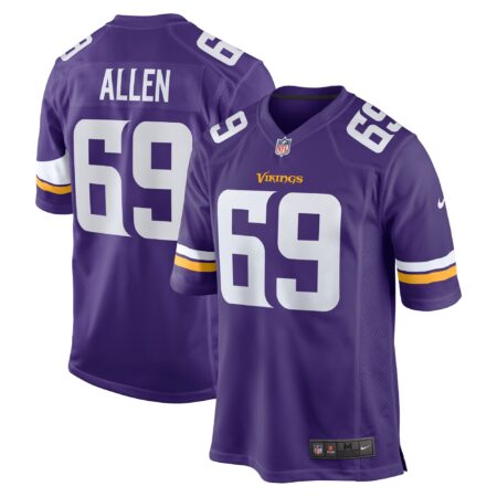Jared Allen Minnesota Vikings Retired Player Game Jersey - Purple