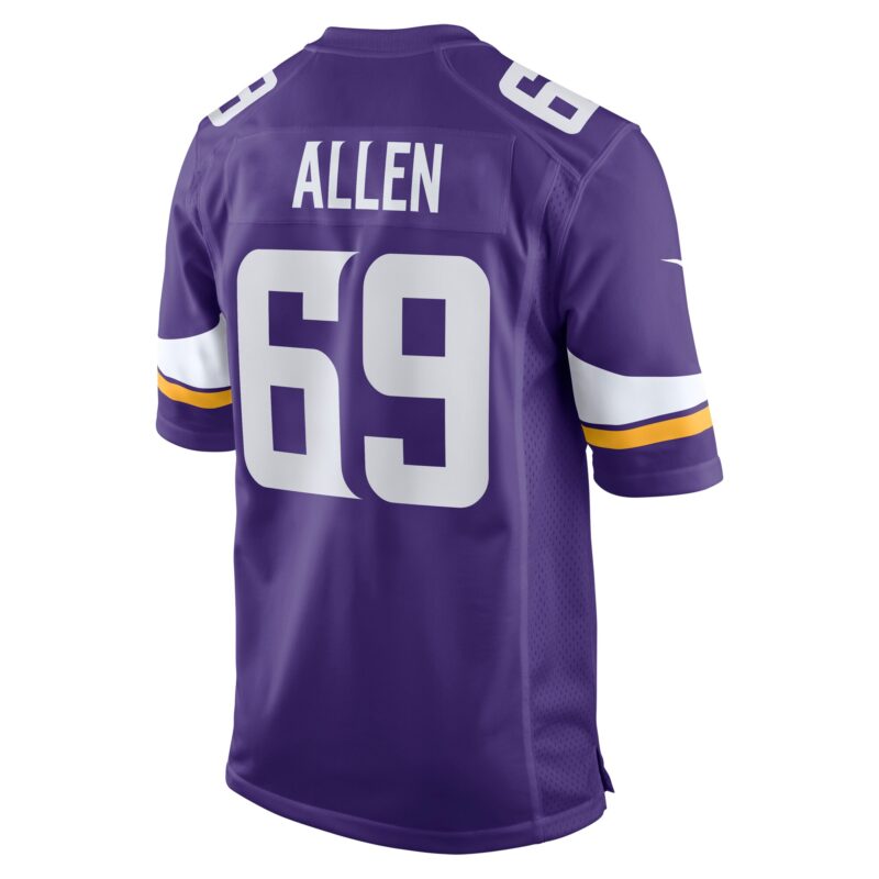 Jared Allen Minnesota Vikings Retired Player Game Jersey - Purple - Image 3