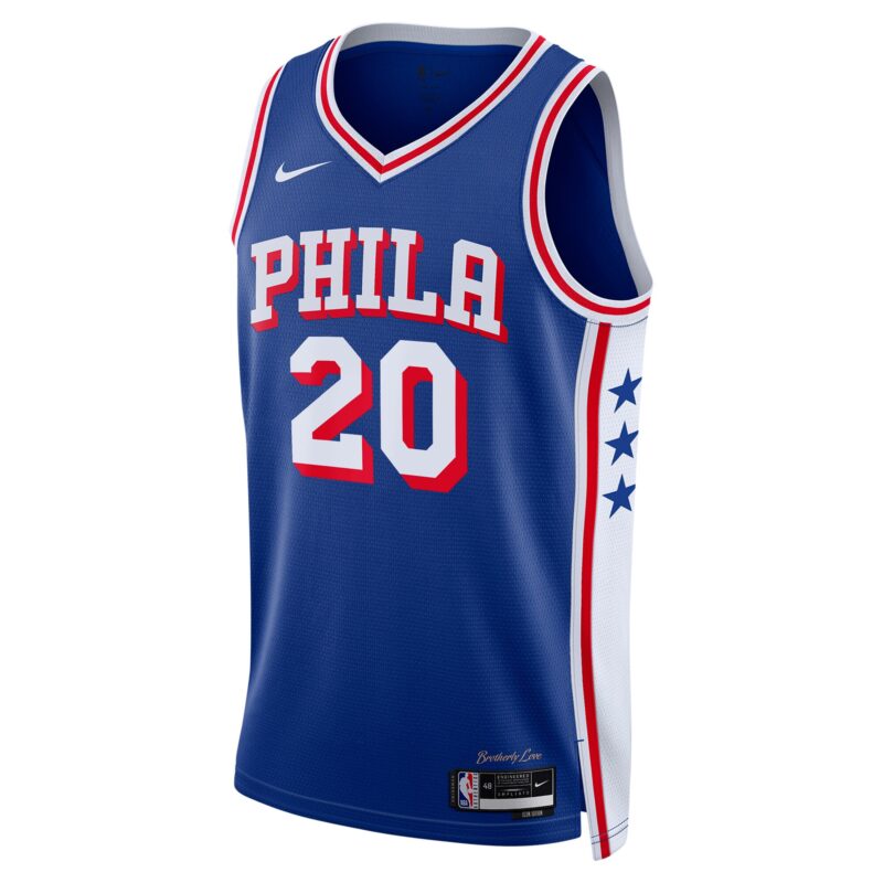 Jared McCain Philadelphia 76ers Swingman Jersey - Icon Edition - Royal - Image 2