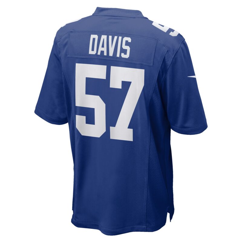 Jarrad Davis New York Giants Team Game Jersey - Royal - Image 3