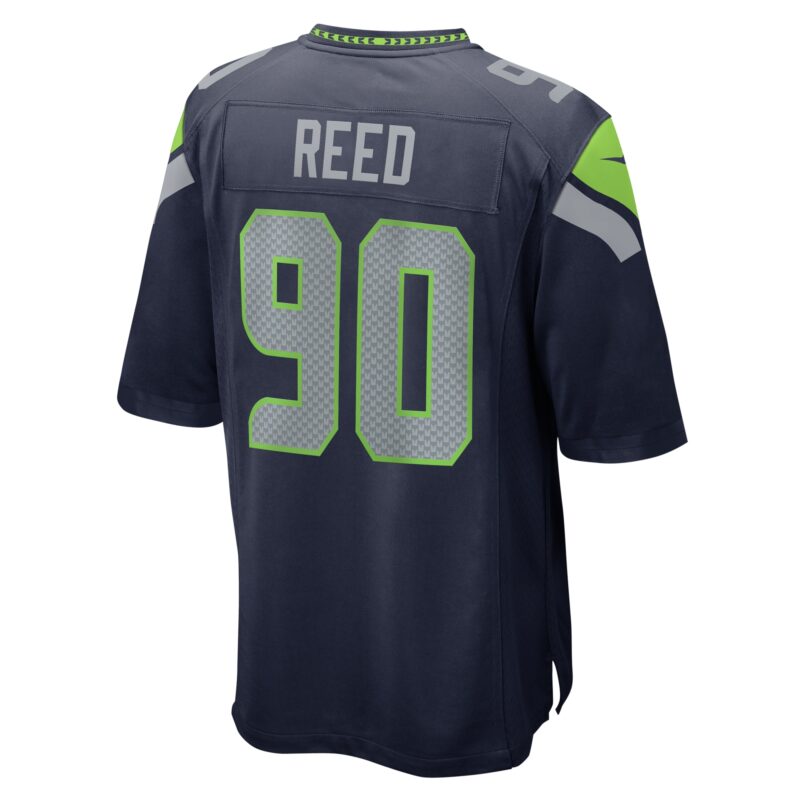 Jarran Reed Seattle Seahawks Game Jersey - College Navy - Image 3