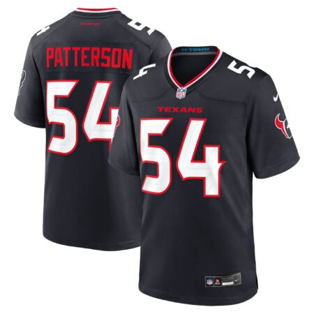 Jarrett Patterson Houston Texans Team Game Jersey - Navy
