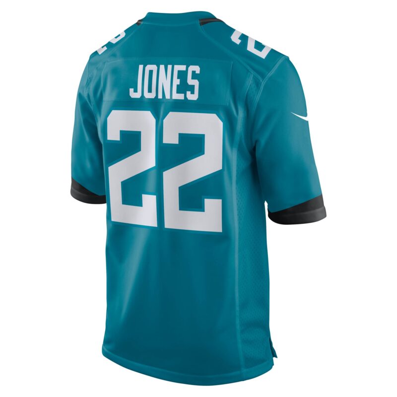 Jarrian Jones Jacksonville Jaguars Team Game Jersey - Teal - Image 3