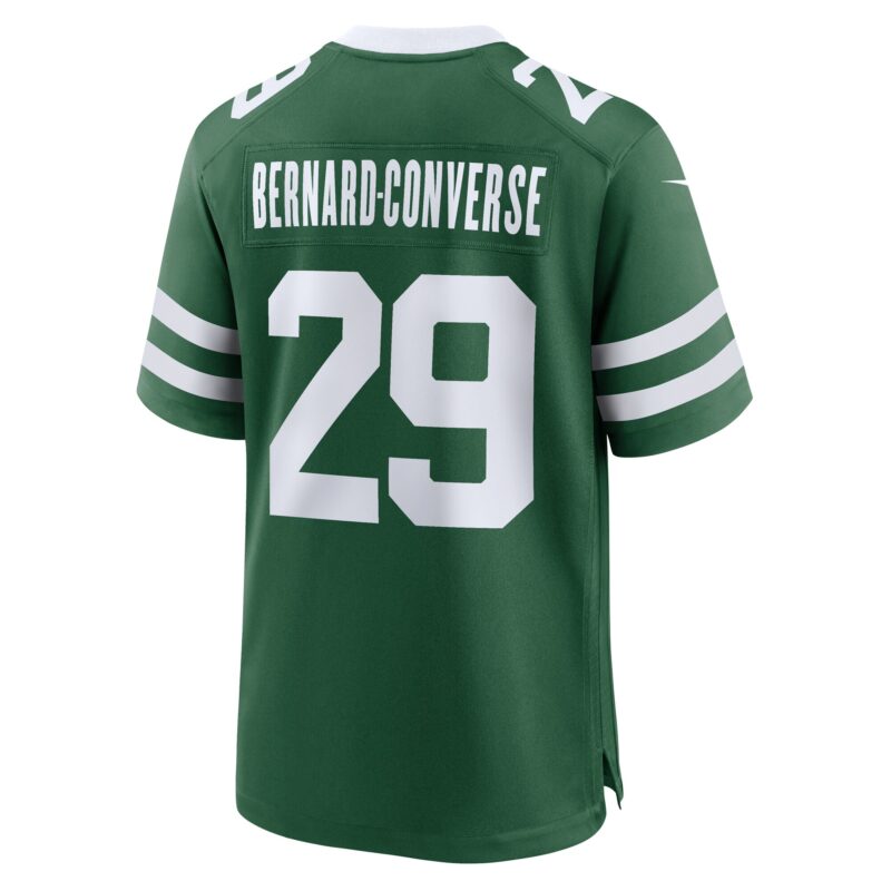 Jarrick Bernard-Converse New York Jets Team Game Jersey - Legacy Green - Image 3