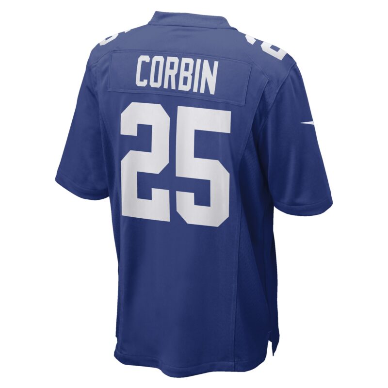 Jashaun Corbin New York Giants Game Player Jersey - Royal - Image 3