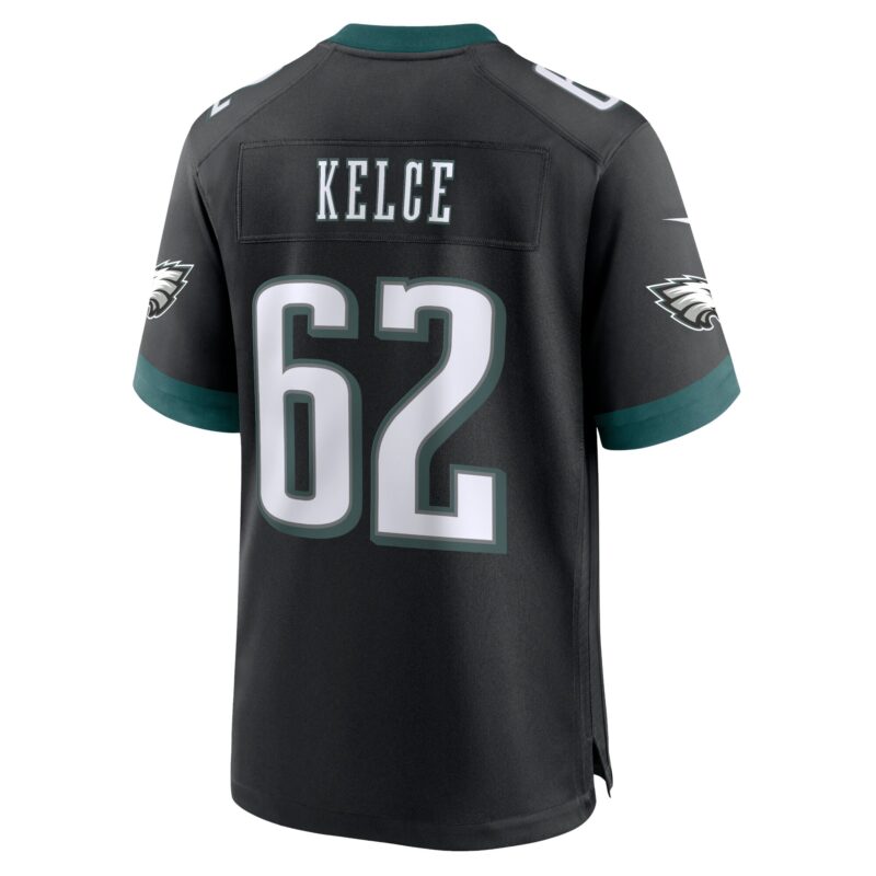 Jason Kelce Philadelphia Eagles Alternate Game Jersey - Black - Image 3